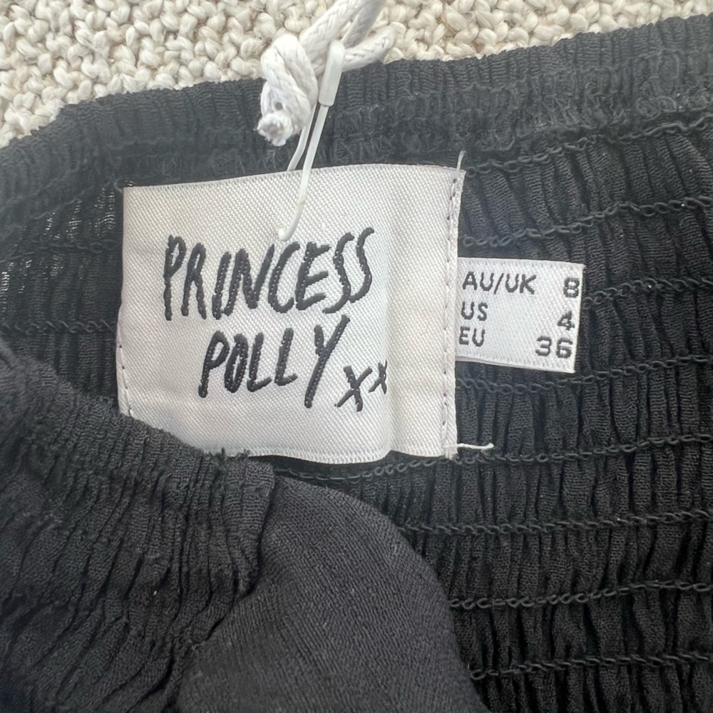 NWT Princess Polly Black Veronica Romper (sold out online) size 4 US - Picture 7 of 8
